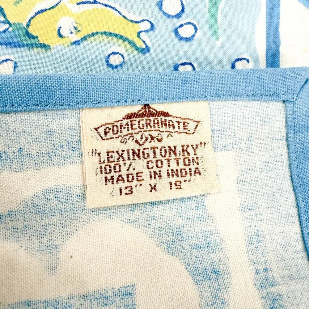 Pomegranate Cotton of Nautical Marine Sailing Placemats and Napkins 4 sets